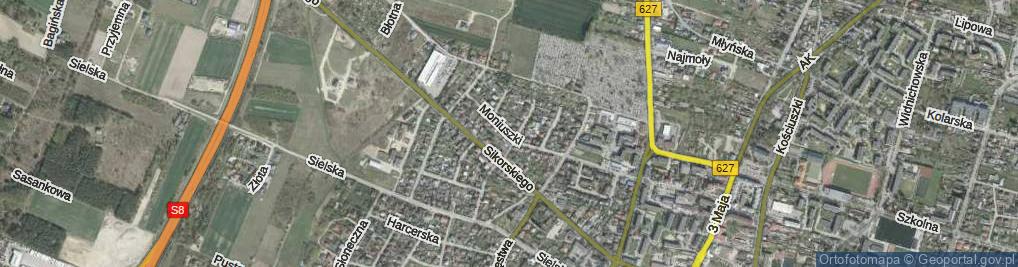 Zdjęcie satelitarne Moniuszki Stanisława ul.